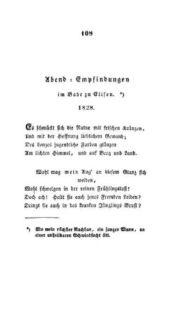 Abend-Empfindungen im Bade zu Eilsen.