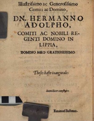 Centuria Thesium Ex Universa Philosophia