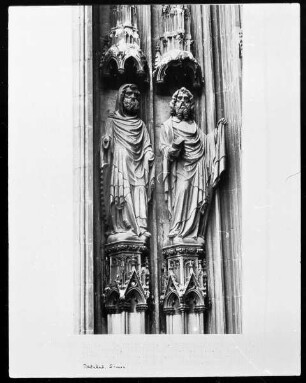 von innen nach außen: 5. und 6. Figur, Judas Thaddäus und Simon