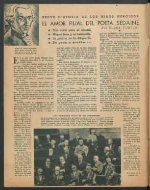 Breve historia de los niños heroicos : El amor filial del poeta Sedaine