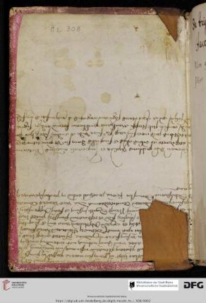 aus einem lat. Notariatsinstrument von 1451 (Pergament)