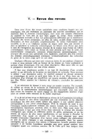 323-356, 5. Revue de revues