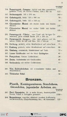 Bronzen (Nr. 263-306)