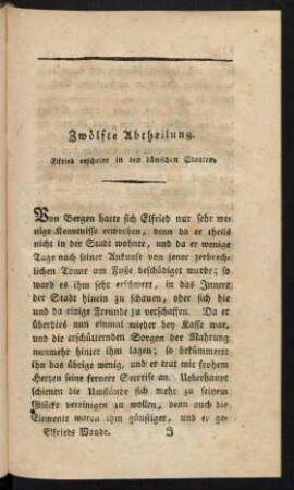 Zwölfte Abtheilung. Elfried erscheint in den dänischen Staaten
