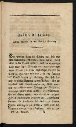 Zwölfte Abtheilung. Elfried erscheint in den dänischen Staaten