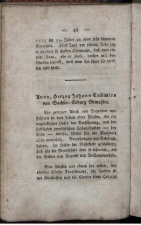 Anna, Herzog Johann Casimirs von Sachsen-Coburg Gemahlin.