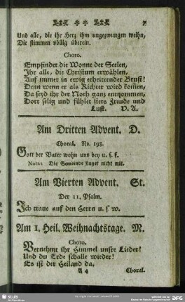 Am Vierten Advent