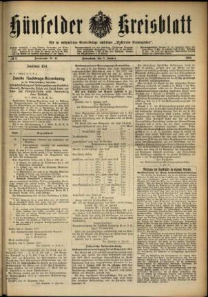 Ausgabe vom Samstag, den 08. Januar 1916.