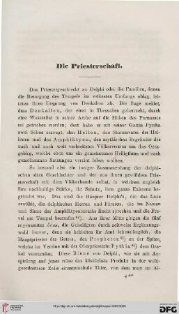 Die Priesterschaft