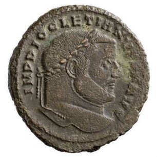 Münze, Follis, 299 - 303 n. Chr.