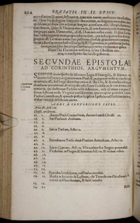 Secundae Epistolae Ad Corinthios, Argumentum; Epistolae Secundae Ad Corinthios Caput Primum Et Secundum [ - ] Caput III.