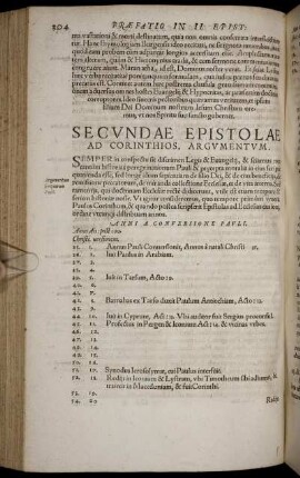 Secundae Epistolae Ad Corinthios, Argumentum; Epistolae Secundae Ad Corinthios Caput Primum Et Secundum [ - ] Caput III.