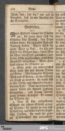 Bußlieder, Danklieder