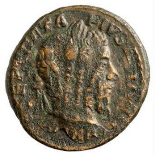 Münze, Denar?, 210 - 212 n. Chr.