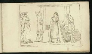 Penelope wird von den Freiern überrascht (II. Gesang)