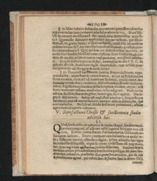 V. Satisfactioni Christi & sanctimoniae studio adversa haec.