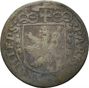 Halbbatzen des Erzbischofs Paris Graf von Lodron von Salzburg , 1625