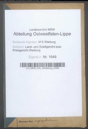 Erblasser: Grossjohann, Jost Heinrich: