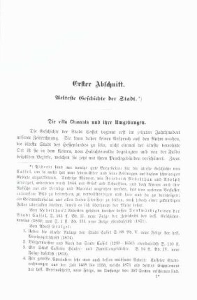 Erster Abschnitt. Aelteste Geschichte der Stadt.