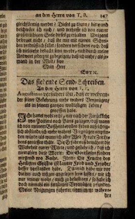 347-353, Das siebende Send-Schreiben.