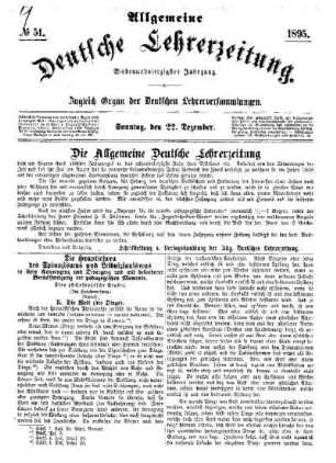 Die Allgemeine Deutsche Lehrerzeitung