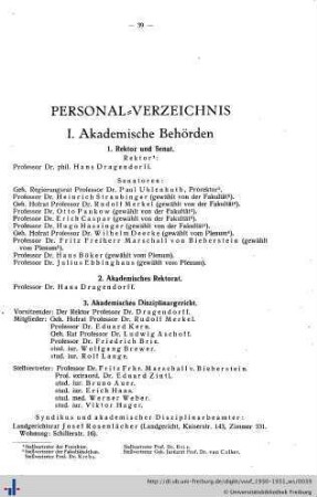 Personal-Verzeichnis