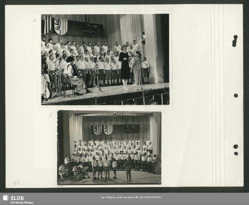 Konzert des Bergsteigerchores aus Anlass 150 Jahre Deutsche Eisenbahn (Bild 1) : Ansage: Cornelia Nossek