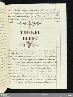 Tiberio. III. Imp.e