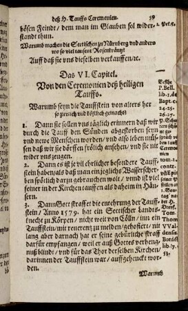 Das VI. Capitel. Von den Ceremonien deß heiligen Tauffs.