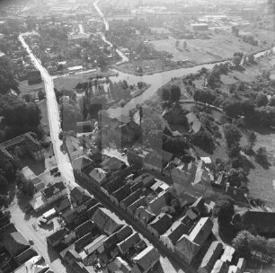 Bahnhofstraße in Neustadt-Glewe : Blick von der Altstadt Richtung Süden