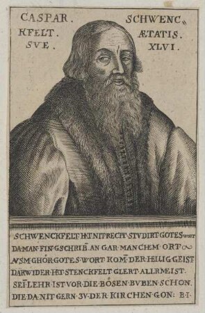 Bildnis des Caspar von Schwenckfelt