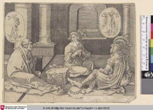 [Josef im Gefängnis; Josef deutet die Träume seiner Mitgefangenen; Joseph Interpreting the Dreams in Prison; Gen. 40, 5-19]