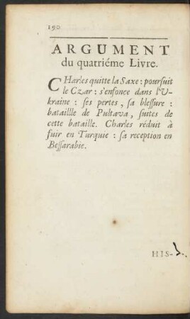 Argument du quatriéme Livre.