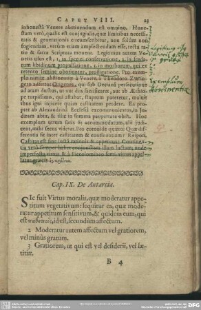 Cap. IX. De Autarcia