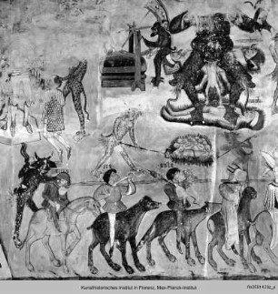 Das Himmlische Jerusalem, die Werke der Barmherzigkeit, die Auferstehung der Toten und die Hölle : Die Hölle