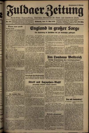 Ausgabe vom Mittwoch, den 27. Mai 1936.