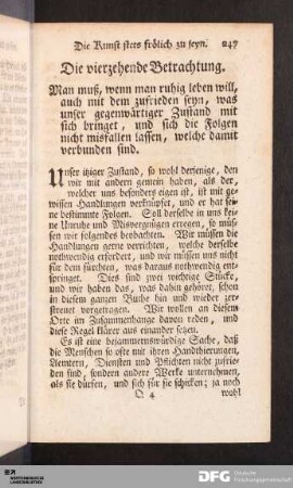 Die vierzehende Betrachtung.