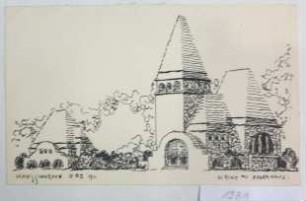 Kirche mit Pfarrhaus