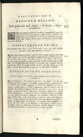 Capo 10. Delle proporzioni degli angoli, e delle linee.
