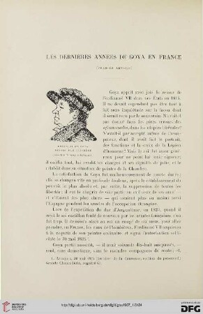 3. Pér. 37.1907: Les dernières années de Goya en France, [1]
