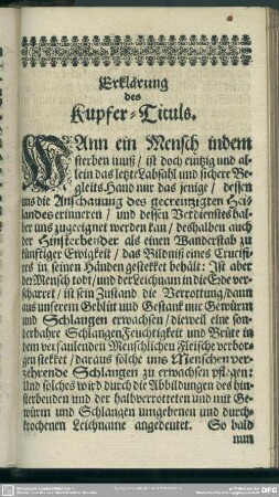 Erklärung des Kupfer-Tituls