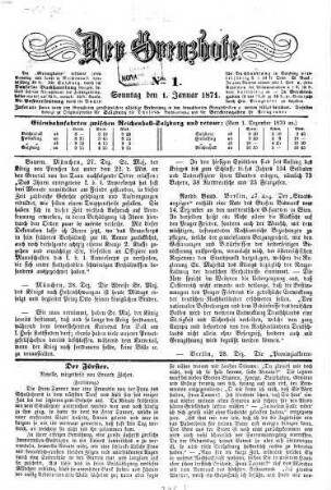 Der Grenzbote. 1871