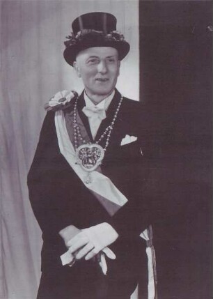 Neusser Schützenkönig Willy Klöcker, 1948