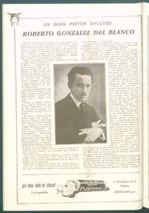 Un gran pintor gallego : Roberto González del Blanco