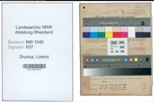 Entnazifizierung Lorenz Druxius , geb. 15.09.1911 (Schuhmacher)