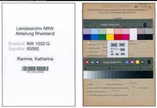 Entnazifizierung Katharina Ramme, geb. 15.07.1893 ()
