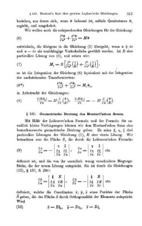 § 166. Geometrische Deutung des Moutard'schen Satzes.