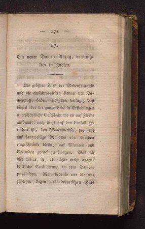 17. Ein neuer Damen-Anzug, vermuthlich in Indien.