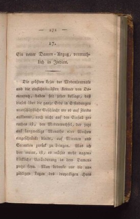 17. Ein neuer Damen-Anzug, vermuthlich in Indien.