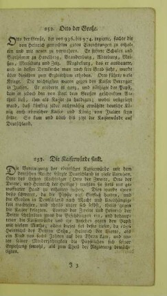 253. Die Kaiserwürde sinkt